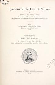 Front cover of Synopsis juris gentium by Johann Wolfgang Textor
