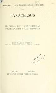 Front cover of Theophrastus Bombastus von Hohenheim called Paracelsus by John Maxson Stillman