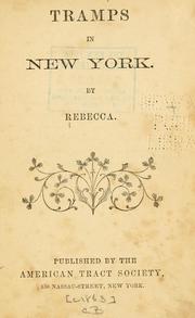 Front cover of Tramps in New York by Rebecca pseud.