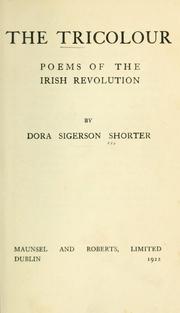 Front cover of The tricolour by Dora Sigerson Shorter