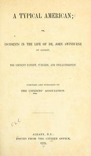 Front cover of A typical American by Citizens' Association (Albany, N.Y.)