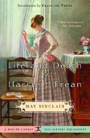 Front cover of Life and death of Harriett Frean by May Sinclair