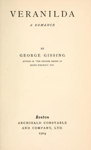 Cover of Veranilda by George Gissing