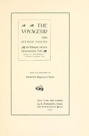 Cover of The voyageur and other poems by Drummond, William Henry