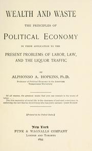 Front cover of Wealth and waste by Alphonso A. Hopkins