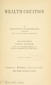 Cover of Wealth-creation by Augustus Mongredien