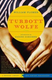 Cover of Turbott Wolfe by William Plomer