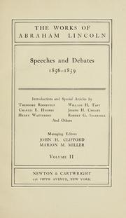 Front cover of The works of Abraham Lincoln by Abraham Lincoln