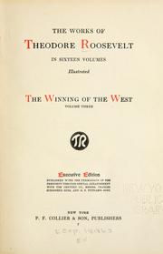 Front cover of The works of Theodore Roosevelt by Theodore Roosevelt
