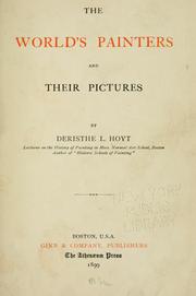 Front cover of The world's painters and their pictures by Deristhe L. Hoyt