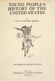 Front cover of Young people's history of the United States by Lucy Lombardi Barber