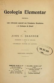 Front cover of Geologia elementar preparada com referencia especial aos estudantes brasileiros e á geologia do Brazil by John Casper Branner