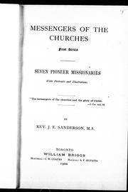Front cover of Messengers of the churches by J. E. Sanderson