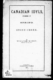 Front cover of Spring ; Stoney Creek by William Kirby F.R.S.C.