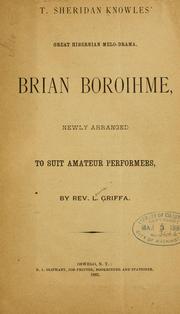 Front cover of T. Sheridan Knowles' great Hibernian melo-drama by James Sheridan Knowles