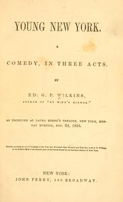Front cover of Young New York by Wilkins, Ed. G. P.
