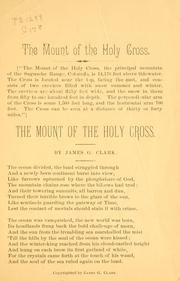 Front cover of Mount of the Holy Cross by Clark, James G.