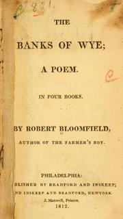 Front cover of The banks of Wye by Robert Bloomfield