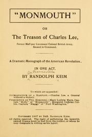 Front cover of "Monmouth," by De Benneville Randolph Keim