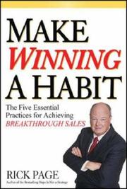 Cover of Make Winning a Habit by Rick Page