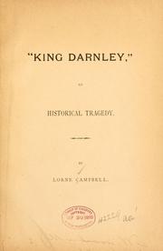 Cover of King Darnley by Lorne J. Campbell