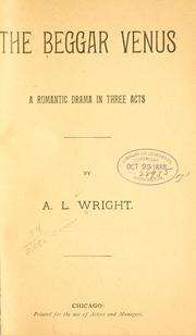 Cover of The Beggar Venus by A. L. Wright