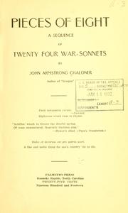 Front cover of Pieces of eight by John Armstrong Chaloner