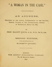 Front cover of A woman in the case by Elliott Coues