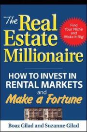 Cover of The Real Estate Millionaire by Suzanne Gilad