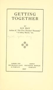 Cover of Getting together by Ian Hay