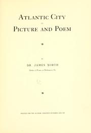 Front cover of Atlantic City in picture and poem by James North