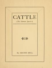 Front cover of Cattle (the human species.) by Bell, Archie