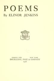 Cover of Poems by Elinor Jenkins