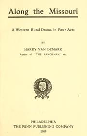 Cover of Along the Missouri .. by Harry Van Demark