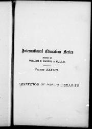Front cover of The school system of Ontario (Canada) by George William Ross