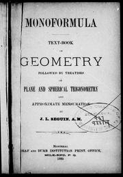Cover of Monoformula by J. L. Séguin
