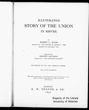 Front cover of Illustrated story of the union in rhyme by Robert C. Adams