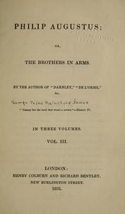 Front cover of Philip Augustus, or, The brothers in arms by G. P. R. James