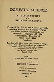 Front cover of Domestic science by Gertrude Tacy Johnson