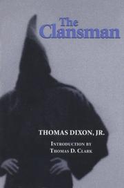 Cover of The Clansman by Thomas Dixon Jr.