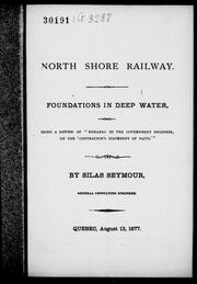 Front cover of North Shore Railway by Silas Seymour
