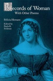 Cover of Records of woman, with other poems by Felicia Dorothea Browne Hemans