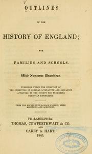 Front cover of Outlines of the history of England by Unknown