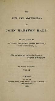 Front cover of The life and adventures of John Marston Hall .. by G. P. R. James