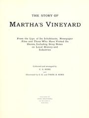 Front cover of The story of Martha's Vineyard by Charles Gilbert Hine