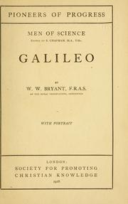 Cover of Galileo by Walter W. Bryant