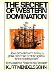 Front cover of The Secret of Western Domination by Kurt Mendelssohn