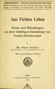Cover of Aus Fichtes Leben by Johann Gottlieb Fichte