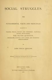 Cover of Social struggles by John Philip Phillips