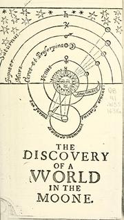 Front cover of The discovery of a world in the moone by Wilkins, John